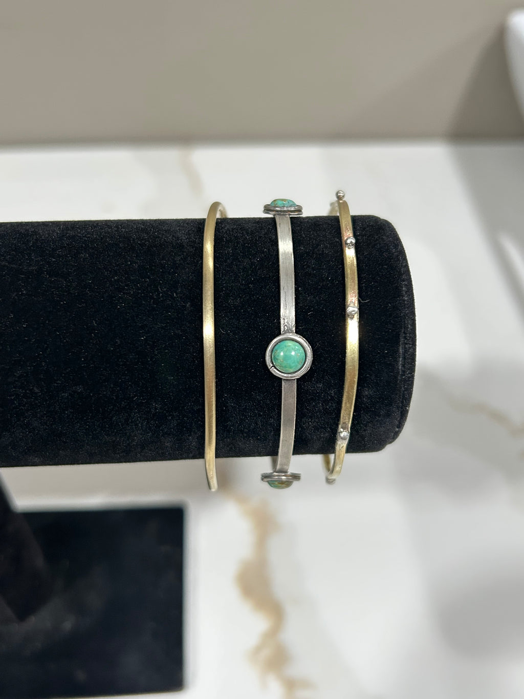 Turquoise Stacking Bangles.