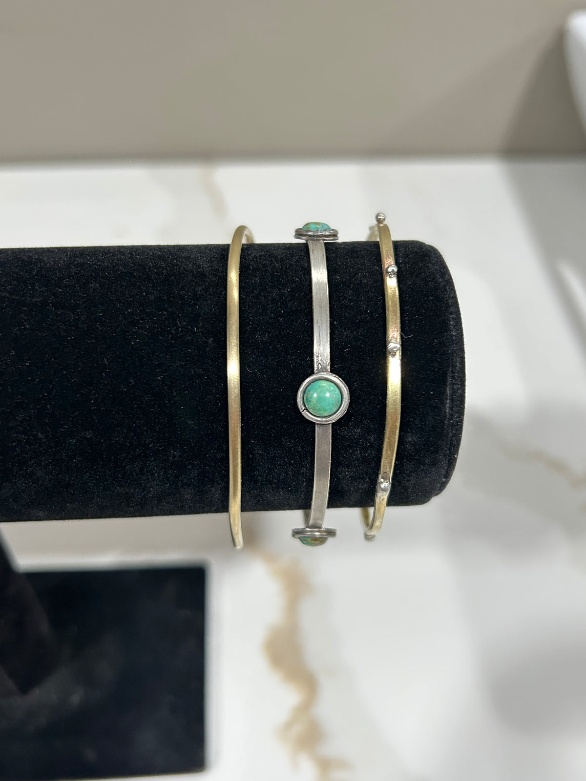 Turquoise Stacking Bangles.