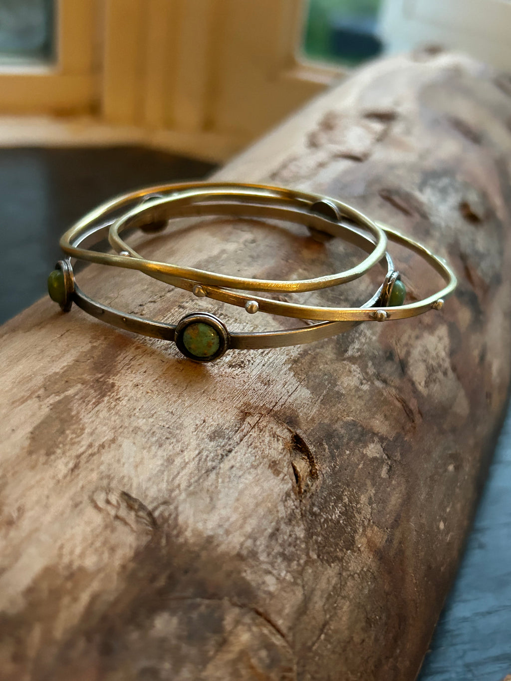 Turquoise Stacking Bangles.